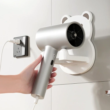 Kệ treo máy sấy tóc hình gấu ABS - Dán tường gọn gàng, đáng yêu, giảm còn 24.000 VND 5 Kệ treo máy sấy tóc hình gấu ABS - Dán tường gọn gàng, đáng yêu, giảm còn 24.000 VND 5