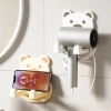 Kệ treo máy sấy tóc hình gấu ABS - Dán tường gọn gàng, đáng yêu, giảm còn 24.000 VND 6