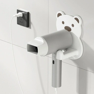 Kệ treo máy sấy tóc hình gấu ABS - Dán tường gọn gàng, đáng yêu, giảm còn 24.000 VND 8 Kệ treo máy sấy tóc hình gấu ABS - Dán tường gọn gàng, đáng yêu, giảm còn 24.000 VND 8