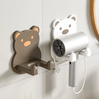 Kệ treo máy sấy tóc hình gấu ABS - Dán tường gọn gàng, đáng yêu, giảm còn 24.000 VND 10 Kệ treo máy sấy tóc hình gấu ABS - Dán tường gọn gàng, đáng yêu, giảm còn 24.000 VND 10