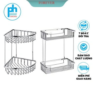 Kệ treo nhà tắm inox SUS 304 cao cấp - Kệ thẳng và góc, chịu nước, giá chỉ 199.000đ