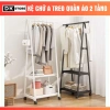 Kệ Treo Quần Áo Chữ A 2 Tầng Bánh Xe, Khung Thép Carbon Siêu Bền - HGHOME 159.000₫ 2