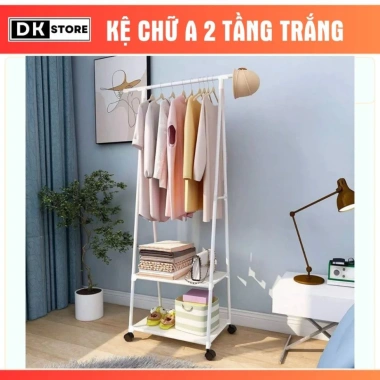 Kệ Treo Quần Áo Chữ A 2 Tầng Bánh Xe, Khung Thép Carbon Siêu Bền - HGHOME 159.000₫ 4