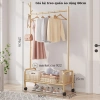 Kệ treo quần áo chữ U khung treo giày 1 tầng thép cacbon chắc chắn tiện lợi 270k 2