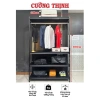 Kệ treo quần áo CườngThịnh thép sơn tĩnh điện, mâm sắt, chịu lực cao hiện đại 1.08tr