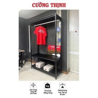 Kệ treo quần áo CườngThịnh thép sơn tĩnh điện, mâm sắt, chịu lực cao hiện đại 1.08tr 2