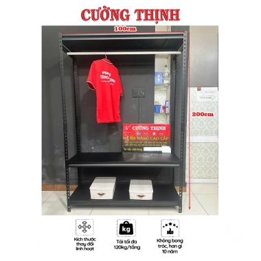 Kệ treo quần áo CườngThịnh thép sơn tĩnh điện, mâm sắt, chịu lực cao hiện đại 1.08tr 5