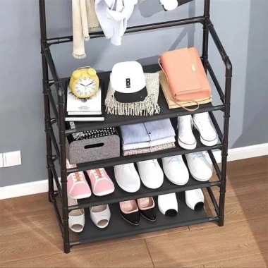 Kệ treo quần áo đa năng kết hợp giá để giày dép tiện lợi, chỉ 99.000₫ giảm giá 4