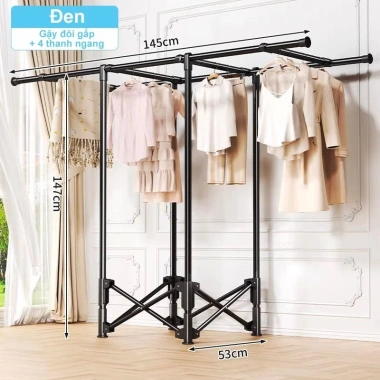 Kệ Treo Quần Áo Gấp Gọn Thép Cac Bon - Sào Phơi Đồ Thông Minh, Giá Phơi, 269.000đ 9