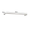 Kệ treo quần áo inox – Thanh u inox bắn tường, giá chỉ 119.000đ, chịu lực cao 3