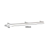 Kệ treo quần áo inox – Thanh u inox bắn tường, giá chỉ 119.000đ, chịu lực cao 9