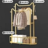 Kệ Treo Quần Áo Kim Loại Chắc Chắn + Giỏ Đựng Đồ, Bánh Xe Di Động - Tiện Lợi 265k 3