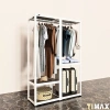 Kệ treo quần áo TIMAX thép Posco + gỗ Dongwa móc túi xách giày dép - Giá 1.558.000₫ 2