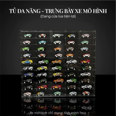 Kệ treo tường 1:64 mica - Tủ Mini GT Hotwhells KaiDo House, giảm còn 450.000đ
