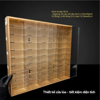 Kệ treo tường 1:64 mica - Tủ Mini GT Hotwhells KaiDo House, giảm còn 450.000đ