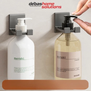 Kệ Treo Tường Không Khoan HITOMI - Dán Sữa Tắm, Dầu Gội, Nước Rửa Tay, 44.000₫