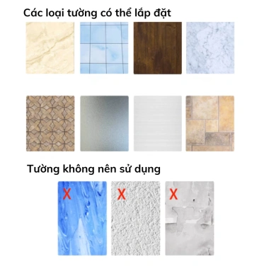 Kệ Treo Tường Không Khoan HITOMI - Dán Sữa Tắm, Dầu Gội, Nước Rửa Tay, 44.000₫