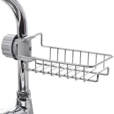 Kệ treo vòi inox đa năng cho đồ giẻ rửa bát, có khe thoát nước, gọn gàng tiện dụng - Giá 32.000₫