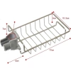 Kệ treo vòi inox đa năng cho đồ giẻ rửa bát, có khe thoát nước, gọn gàng tiện dụng - Giá 32.000₫ 2