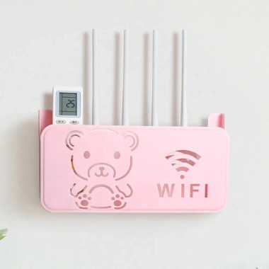 Kệ Treo Wifi Hình Gấu Dán Tường - Giá Đỡ Router Không Khoan, Giá 39.900₫