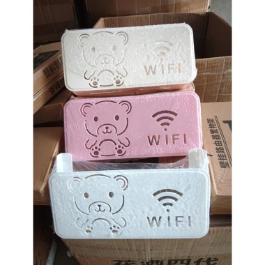 Kệ Treo Wifi Hình Gấu Dán Tường - Giá Đỡ Router Không Khoan, Giá 39.900₫