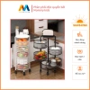 Kệ tròn đa năng đồ bếp - Không cần lắp ráp, gấp gọn, bánh xe xoay 360°, chỉ 360k