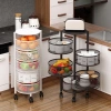 Kệ tròn đa năng đồ bếp - Không cần lắp ráp, gấp gọn, bánh xe xoay 360°, chỉ 360k 2