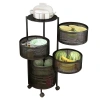 Kệ tròn đa năng đồ bếp - Không cần lắp ráp, gấp gọn, bánh xe xoay 360°, chỉ 360k 8