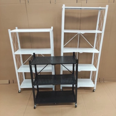 Kệ tròn đa năng đồ bếp - Không cần lắp ráp, gấp gọn, bánh xe xoay 360°, chỉ 360k