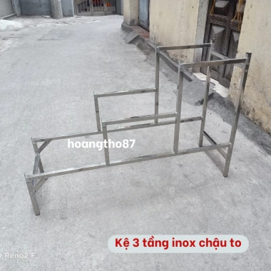 Kệ trồng rau sạch bậc thang 3 tầng - Dùng cho chậu đại, thùng xốp, giá chỉ 320k 2