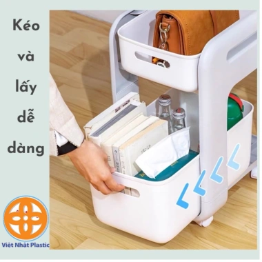 Kệ trượt đa năng 5.588 cho nhà bếp - Nhựa bền, bánh xe di chuyển, giảm giá 259.000₫ 2