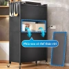 Kệ Tủ Bếp Chống Bụi Đa Năng Thông Minh Màu Xám/Trắng Thép Carbon - Giá ưu đãi 699k 4