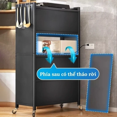 Kệ Tủ Bếp Chống Bụi Đa Năng Thông Minh Màu Xám/Trắng Thép Carbon - Giá ưu đãi 699k 4 Kệ Tủ Bếp Chống Bụi Đa Năng Thông Minh Màu Xám/Trắng Thép Carbon - Giá ưu đãi 699k 4