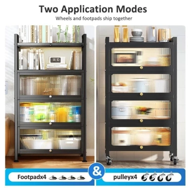Kệ Tủ Bếp Chống Bụi Đa Năng Thông Minh Màu Xám/Trắng Thép Carbon - Giá ưu đãi 699k