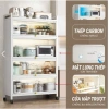 Kệ Tủ Bếp Chống Bụi Đa Năng Thông Minh Màu Xám/Trắng Thép Carbon - Giá ưu đãi 699k 7