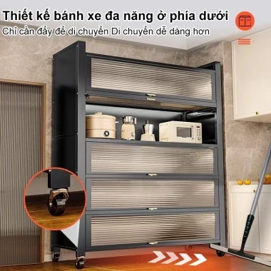 Kệ tủ đa năng thép chống bụi nhà bếp, tải trọng 300kg, chắc chắn - Giá 882.550₫ 2