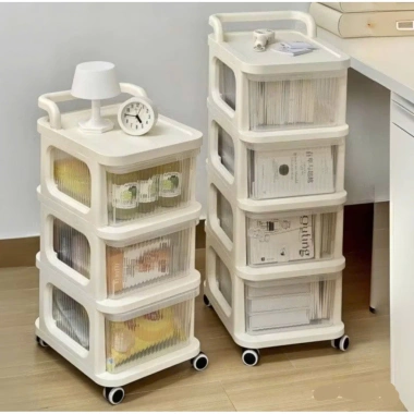Kệ tủ nhựa Linoi ngăn kéo 3-5 tầng - Gọn gàng, di chuyển dễ, lưu trữ, 194.000 đồng
