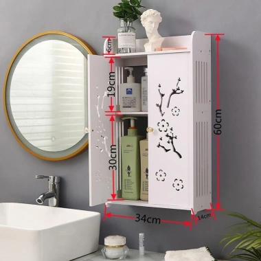 Kệ tủ treo đa năng cho nhà tắm và bếp, kệ mỹ phẩm, kệ gia vị, giá chỉ 67.500₫