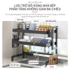 Kệ úp bát đĩa 2 tầng bồn rửa, thép cacbon chống rỉ, nắp đậy, thoát nước - 175k 7