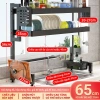 Kệ úp bát đĩa 2 tầng bồn rửa, thép cacbon chống rỉ, nắp đậy, thoát nước - 175k 10