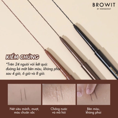 Kẻ Viền Mắt Browit Dạng Sáp Smooth And Slim Almond Brown 0.1g - Viền sắc nét, 94.000₫ 3 Kẻ Viền Mắt Browit Dạng Sáp Smooth And Slim Almond Brown 0.1g - Viền sắc nét, 94.000₫ 3