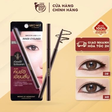 Kẻ Viền Mắt Sáp Chống Nước Browit Smooth và Slim Deep Brown 0.1g Giá ưu đãi 98.000đ