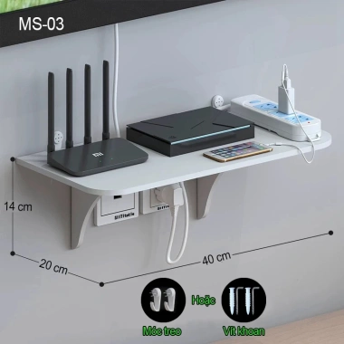 Kệ wifi treo tường & kệ máy chiếu gỗ cao cấp, giá để camera chống nước - chỉ 49.000₫ (giá gốc 58.800₫) 5