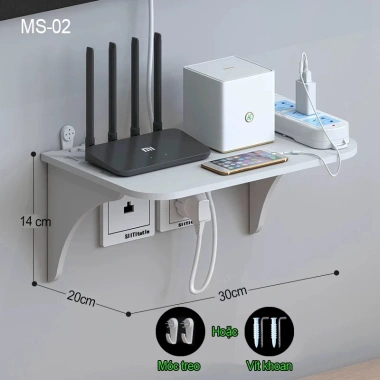 Kệ wifi treo tường & kệ máy chiếu gỗ cao cấp, giá để camera chống nước - chỉ 49.000₫ (giá gốc 58.800₫) 6