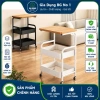 Kệ Xe Đẩy 3 Tầng Bánh Xe Đa Năng Mặt Gỗ Cao Cấp – Giá Ưu Đãi 135k