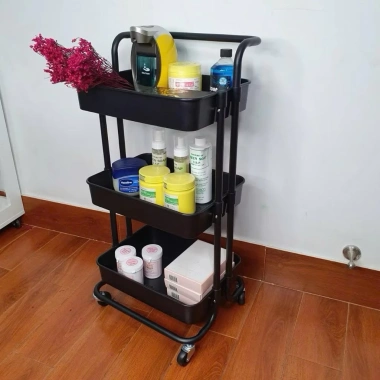 Kệ Xe Đẩy 3 Tầng Bánh Xe Đa Năng Mặt Gỗ Cao Cấp – Giá Ưu Đãi 135k 10 Kệ Xe Đẩy 3 Tầng Bánh Xe Đa Năng Mặt Gỗ Cao Cấp – Giá Ưu Đãi 135k 10