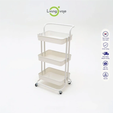 Kệ Xe Đẩy 3 Tầng LivingOn – Bánh Xe, Khung Kim Loại, Tay Nắm, Kệ Bỉm Sữa Spa 10 Kệ Xe Đẩy 3 Tầng LivingOn – Bánh Xe, Khung Kim Loại, Tay Nắm, Kệ Bỉm Sữa Spa 10