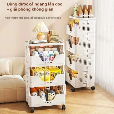 Kệ Xe Đẩy Đa Lớp Di Động - Bảo Quản Đồ Ăn Vặt, Đồ Chơi & Hàng Hóa, Tiết Kiệm Không Gian, Giá Ưu Đãi 361.160₫ 4 Kệ Xe Đẩy Đa Lớp Di Động - Bảo Quản Đồ Ăn Vặt, Đồ Chơi & Hàng Hóa, Tiết Kiệm Không Gian, Giá Ưu Đãi 361.160₫ 4