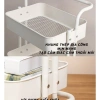 Kệ Xe Đẩy Spa 3 Tầng Đa Năng - Đựng Bỉm Sữa Bé, Bánh Xe, Thép Carbon Chắc Chắn 2