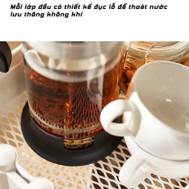 Kệ Xe Đẩy Spa 3 Tầng Đa Năng - Đựng Bỉm Sữa Bé, Bánh Xe, Thép Carbon Chắc Chắn